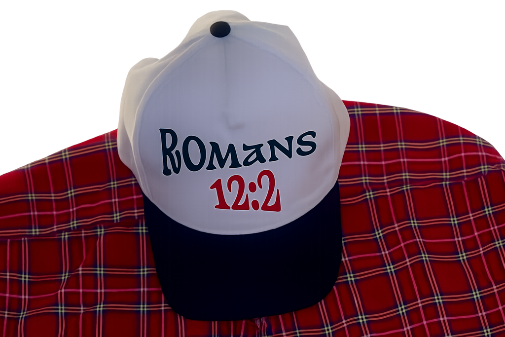 Romans 12:2 Hat ( BLACK &TAN)