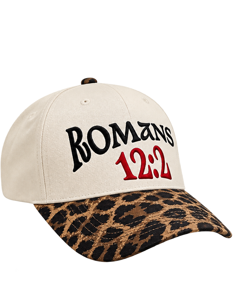 Romans 12:2 Hat ( BLACK &LEOPARD ) (Copy)