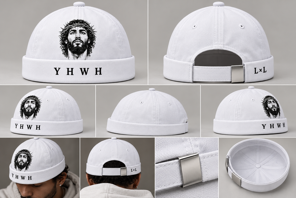 YHWH Standard Hat — White