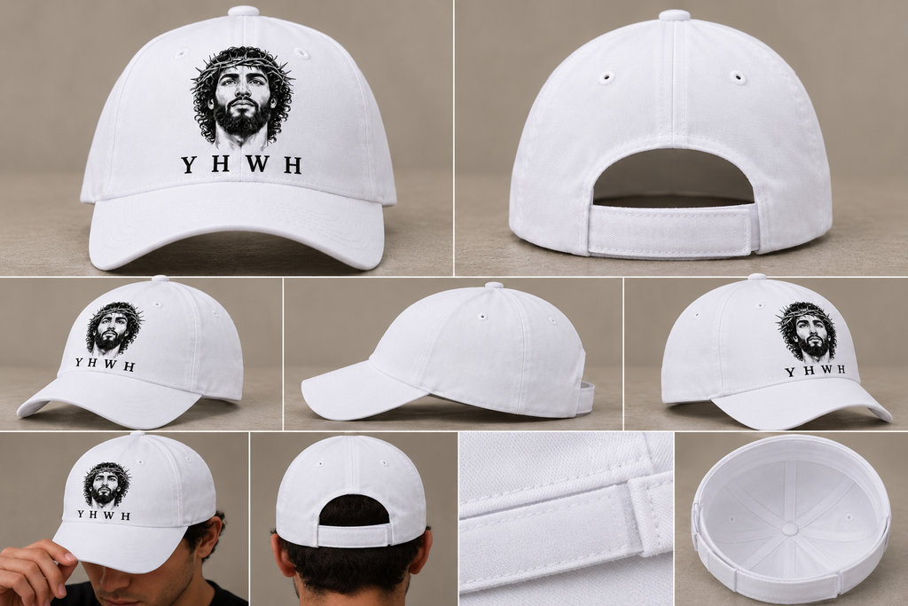 YHWH Standard Hat — White